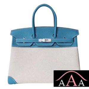 HERMES BIRKIN 35 BAG CC75 BLUE JEAN TOGO AND CANVAS SHW-1.jpg