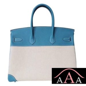 HERMES BIRKIN 35 BAG CC75 BLUE JEAN TOGO AND CANVAS SHW-3.jpg
