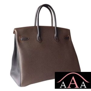 HERMES BIRKIN 35 BAG CK93 ORANGE AND 89 NOIR AND 4A CAFE TOGO SHW-4.jpg