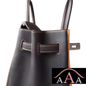 HERMES BIRKIN 35 BAG CK93 ORANGE AND 89 NOIR AND 4A CAFE TOGO SHW-6.jpg