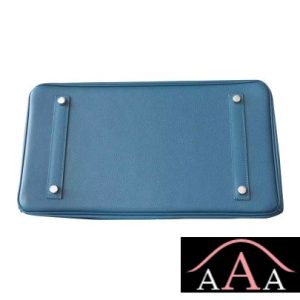 HERMES BIRKIN 35 BAG S7 BLUE DE GALICE EPSOM CALFSKIN SHW-4.jpg