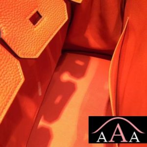 HERMES BIRKIN 35 CM TOGO BAG ORANGE CK93 SHW-2.jpg