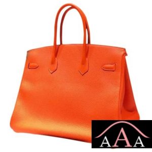 HERMES BIRKIN 35 CM TOGO BAG ORANGE CK93 SHW-3.jpg