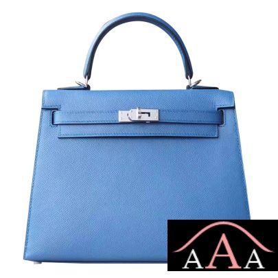 Hermes Kelly 25 Bag R2 Blue Agate Epsom Phw