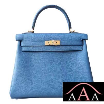 Hermes Kelly 25 Bag R2 Blue Agate Togo Ghw