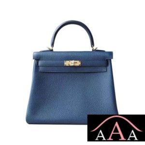 HERMES KELLY 25 HANDBAG 1P BLUE OCEAN TOGO GHW-1.jpg
