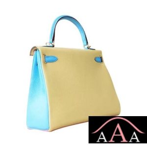 HERMES KELLY 25 HANDBAG 1Q ROSE CONFETTI AND 1Z JAUNE POUSSIN AND 7N CELESTE CHEVERE GHW-4.jpg