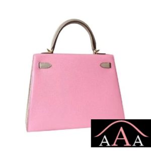 HERMES KELLY 25 HANDBAG 1Q ROSE CONFETTI AND S2 TRENCH CHEVERE GHW-3.jpg