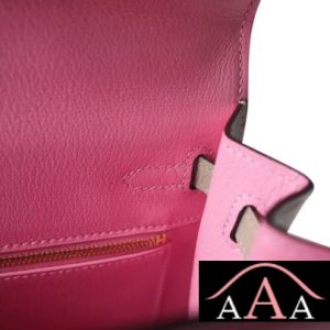 HERMES KELLY 25 HANDBAG 1Q ROSE CONFETTI AND S2 TRENCH CHEVERE GHW-6.jpg