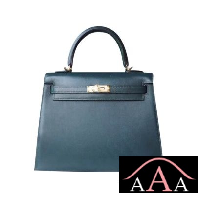 Hermes Kelly 25 Handbag 2Q Vert Anglais Tadelakt Ghw