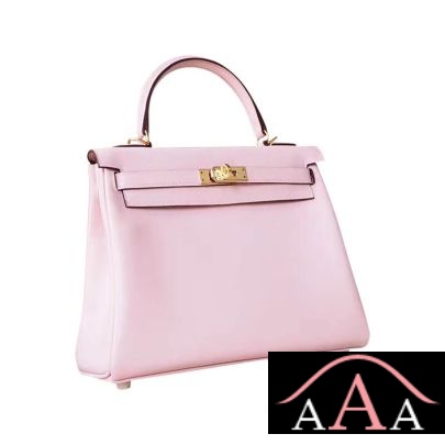 Hermes Kelly 25 Handbag 3Q Rose Sakura Swift Ghw