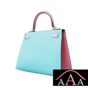 HERMES KELLY 25 HANDBAG 7F BLUE PAON AND 3Q ROSE SAKURA CHEVERE GHW-3.jpg