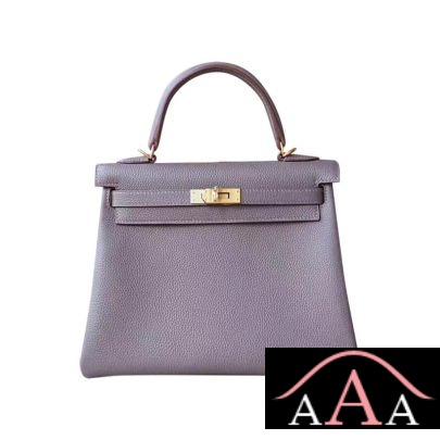 Hermes Kelly 25 Handbag 8F Etain Togo Ghw