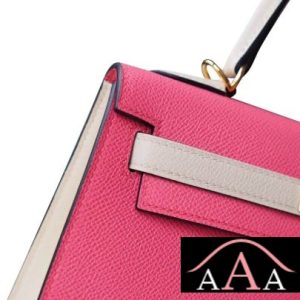 HERMES KELLY 25 HANDBAG 8W ROSE AZALEE AND CC10 CRAIE EPSOM GHW-5.jpg
