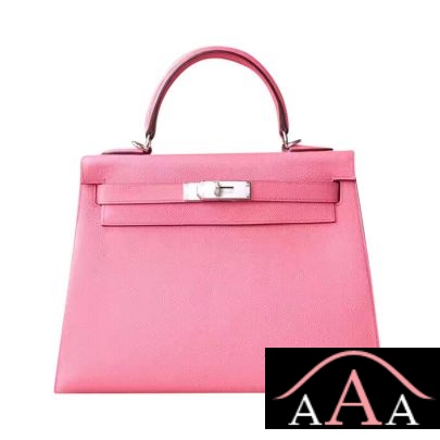 Hermes Kelly 25 Handbag 8W Rose Azalee Epsom Shw