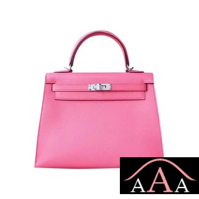 Hermes Kelly 25 Handbag 8W Rose Azalee Evercolor Shw