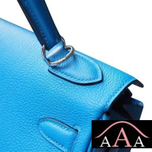 HERMES KELLY 25 HANDBAG B3 BLUE ZANZIBAR TOGO SHW-5.jpg
