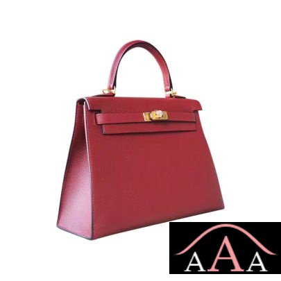 Hermes Kelly 25 Handbag CC55 Rouge H Epsom Ghw