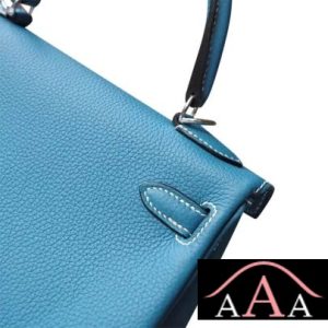 HERMES KELLY 25 HANDBAG CC75 BLUE JEAN TOGO SHW-3.jpg