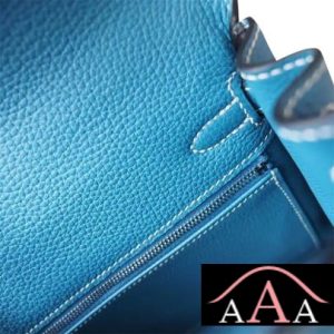 HERMES KELLY 25 HANDBAG CC75 BLUE JEAN TOGO SHW-4.jpg