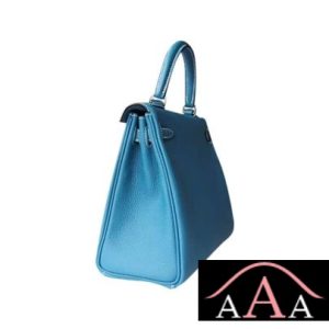 HERMES KELLY 25 HANDBAG CC75 BLUE JEAN TOGO SHW-6.jpg