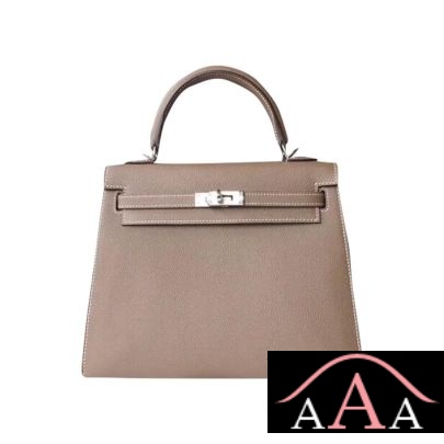 Hermes Kelly 25 Handbag CK18 Etoupe Epsom Shw