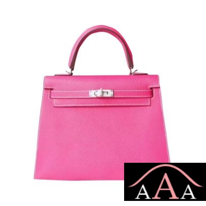 Hermes Kelly 25 Handbag E5 Rose Tyrien Epsom Shw