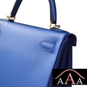 HERMES KELLY 25 HANDBAG I7 BLUE ZELLIGE TOGO GHW-2.jpg