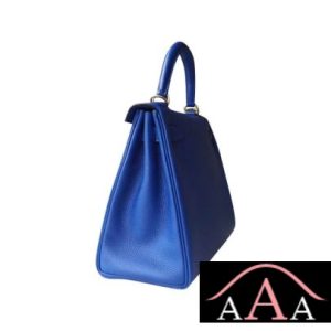 HERMES KELLY 25 HANDBAG I7 BLUE ZELLIGE TOGO GHW-5.jpg