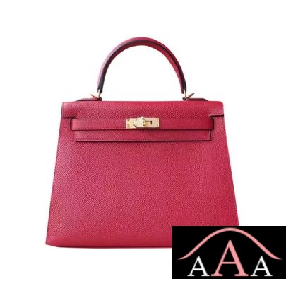 Hermes Kelly 25 Handbag K1 Rouge Grenat Epsom Ghw