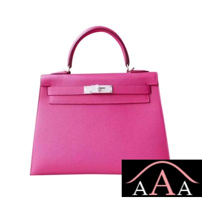 Hermes Kelly 25 Handbag L3 Rose Purple Epsom Shw