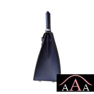 HERMES KELLY 25 HANDBAG M3 BLUE ENCRE EPSOM SHW-4.jpg