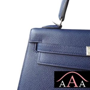 HERMES KELLY 25 HANDBAG M3 BLUE ENCRE EPSOM SHW-6.jpg