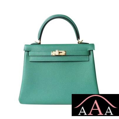 Hermes Kelly 25 Handbag U4 Vert Vertigo Togo Ghw