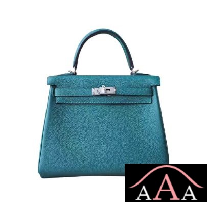 Hermes Kelly 25 Handbag Z6 Malachite Togo Shw