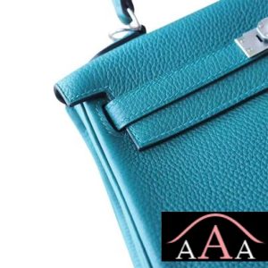 HERMES KELLY 25 HANDBAG Z6 MALACHITE TOGO SHW-6.jpg