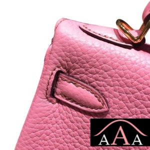 HERMES KELLY 25 PINK 5P TOGO LEATHER HANDSTITCHED GHW-5.jpg