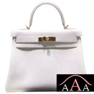 HERMES KELLY 25 WHITE TOGO LEATHER HANDSTITCHED GHW-1.jpg