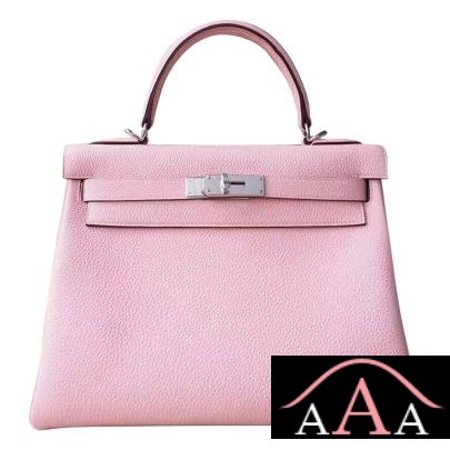Hermes Kelly 28 Bag 3Q Rose Sakura Togo Phw