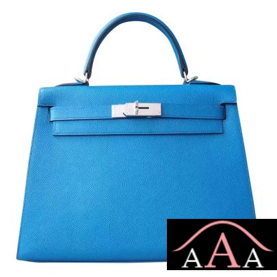 Hermes Kelly 28 Bag 7W Blue Izmir Epsom Phw