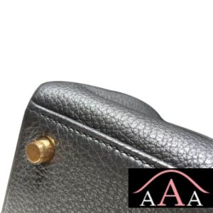 HERMES KELLY 28 BAG BLACK TOGO LEATHER GHW-2.jpg