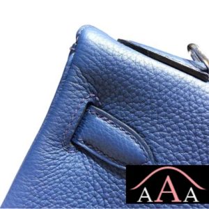 HERMES KELLY 28 BAG BLUE DE GALICE TOGO LEATHER SHW-6.jpg