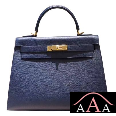 Hermes Kelly 28 Bag CK76 Blue Indigo Epsom Ghw