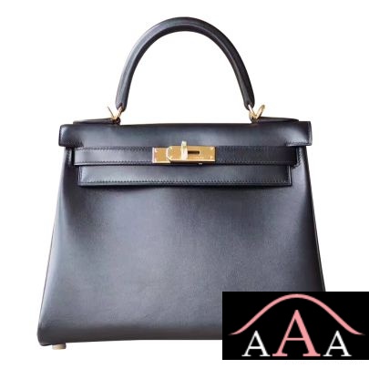 Hermes Kelly 28 Bag CK89 Noir Tadelakt Ghw