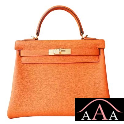 Hermes Kelly 28 Bag CK93 Orange Togo Ghw