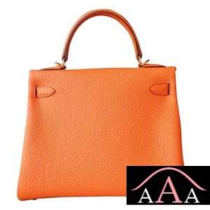HERMES KELLY 28 BAG CK93 ORANGE TOGO GHW-4.jpg