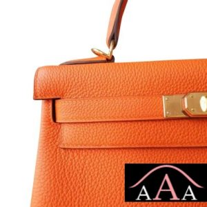 HERMES KELLY 28 BAG CK93 ORANGE TOGO GHW-5.jpg