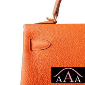 HERMES KELLY 28 BAG CK93 ORANGE TOGO GHW-6.jpg