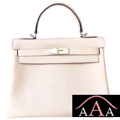 Hermes Kelly 28 Bag Craie Togo Leather Shw
