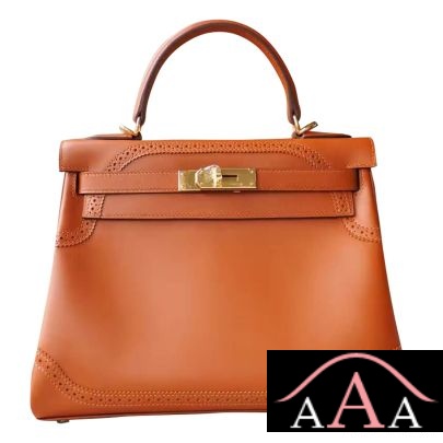 Hermes Kelly 28 Bag Ghillies CK34 Fauve Tadelakt Ghw